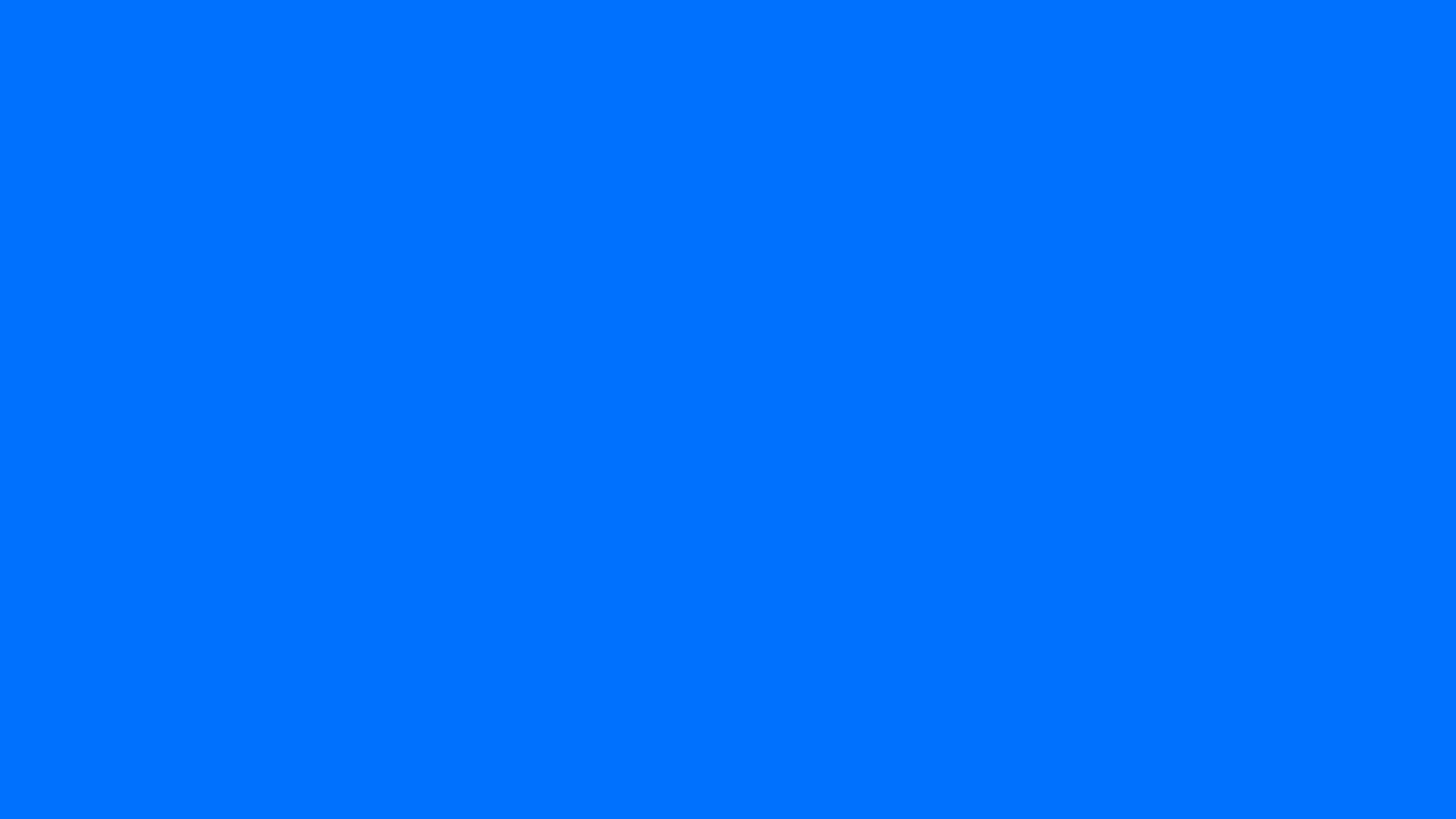 Brandeis Blue solid color background preview (#0070FF)