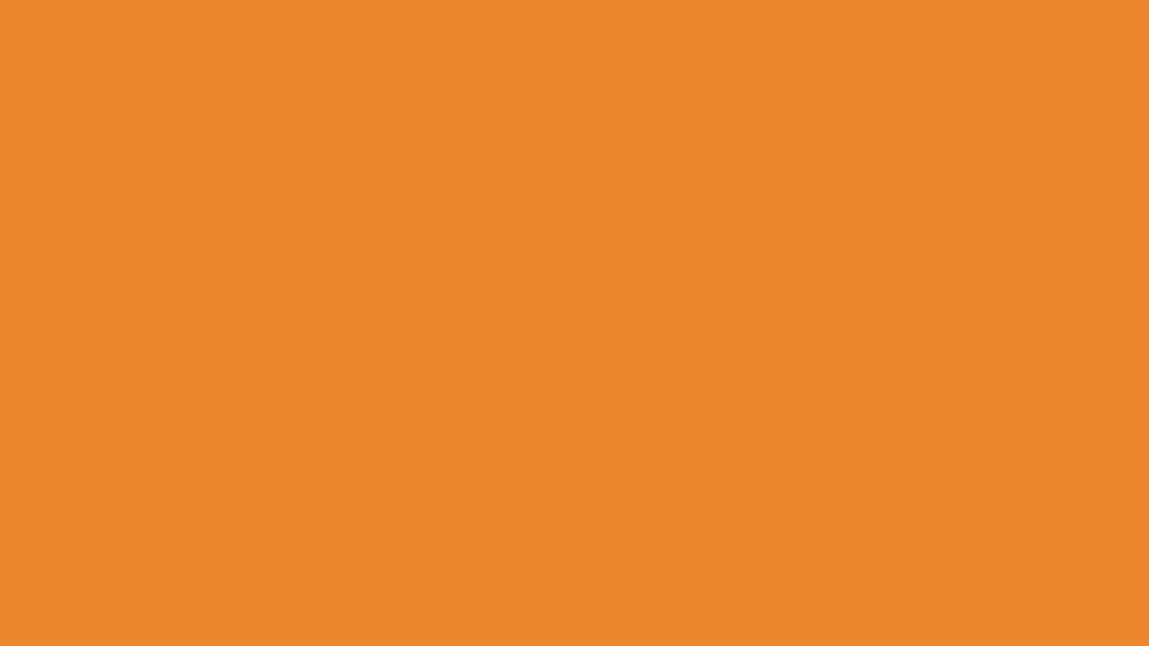 Cadmium Orange solid color background preview (#ED872D)