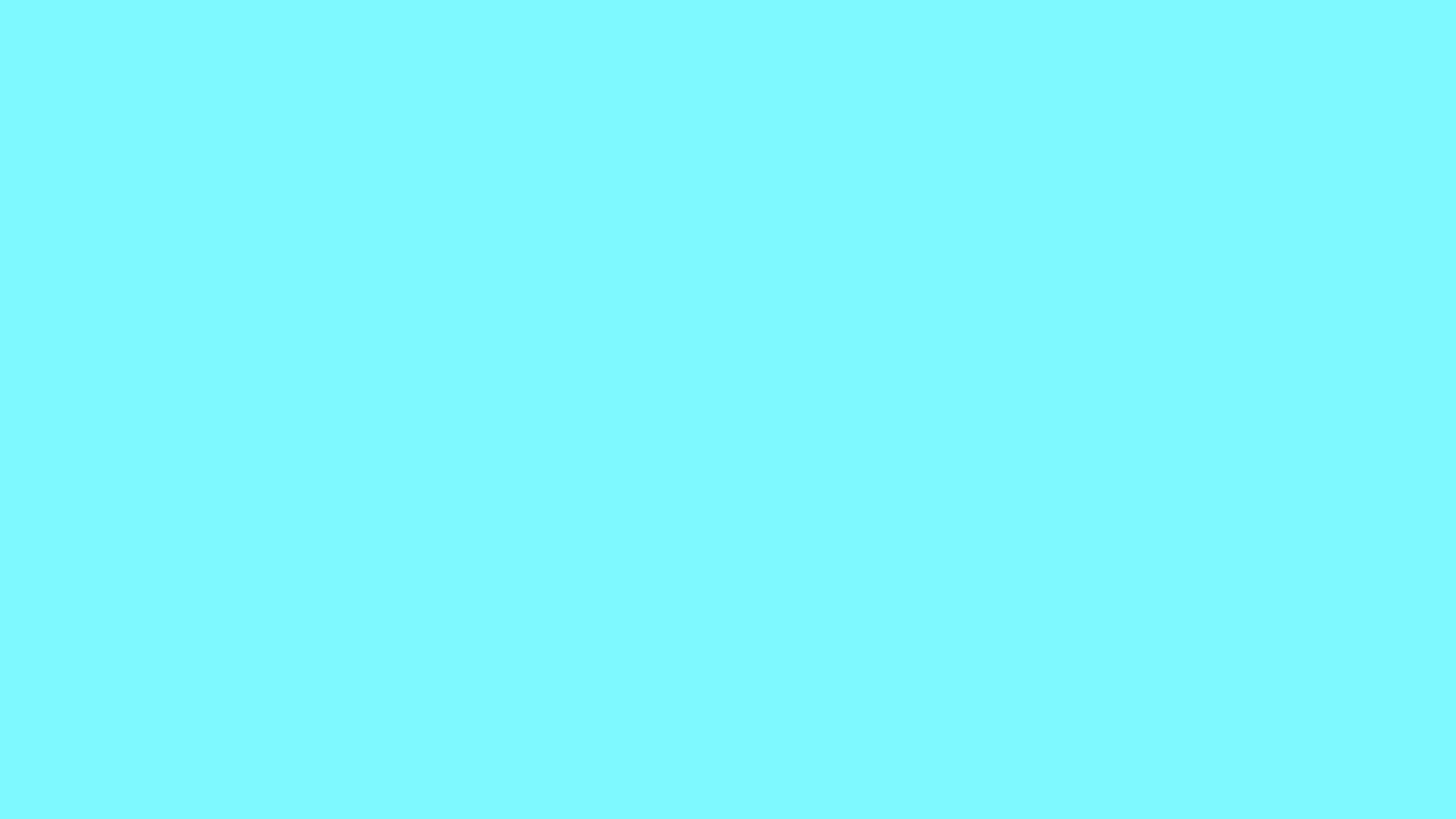 Electric Blue solid color background preview (#7DF9FF)