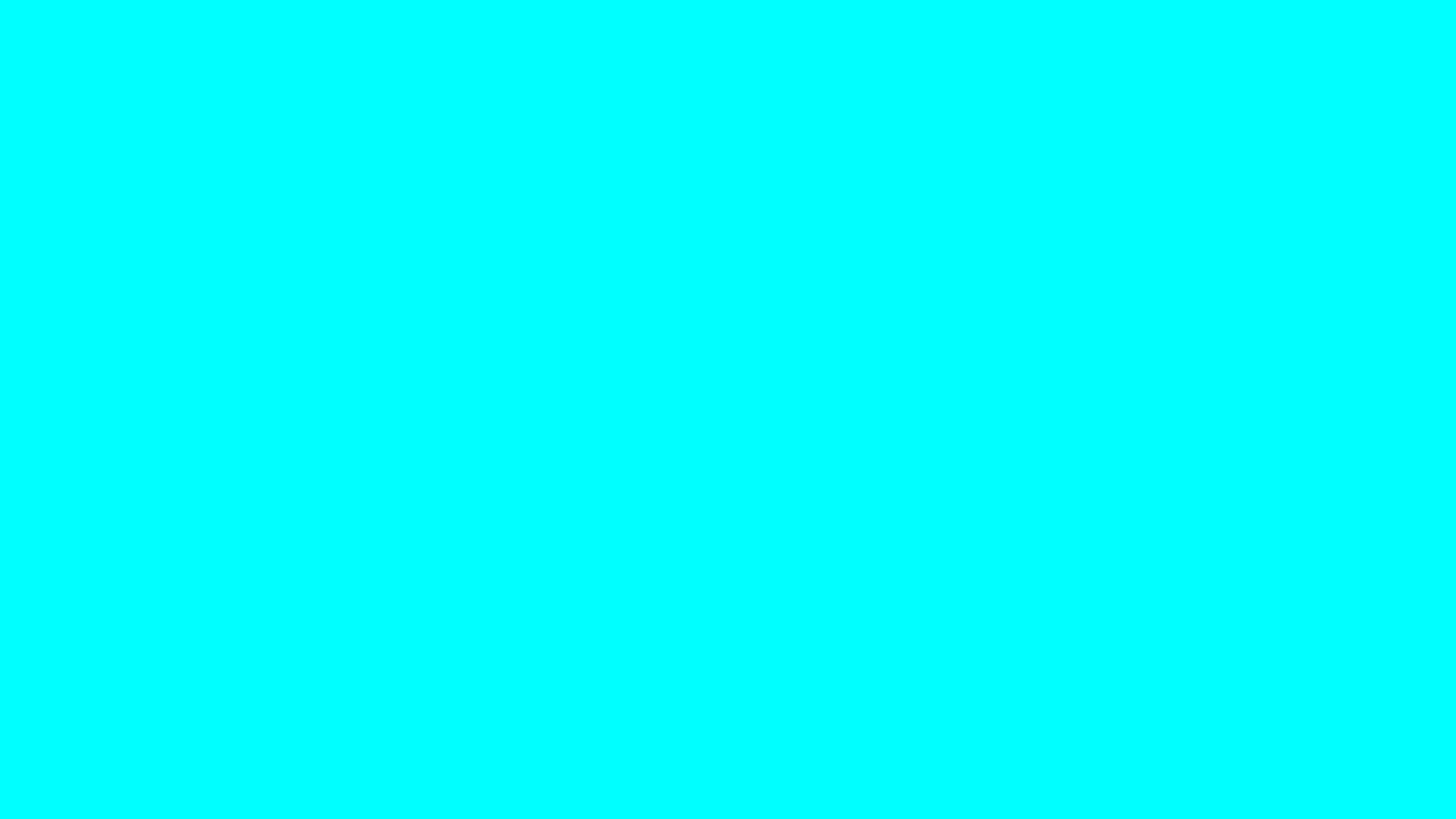 Electric Cyan solid color background preview (#00FFFF)