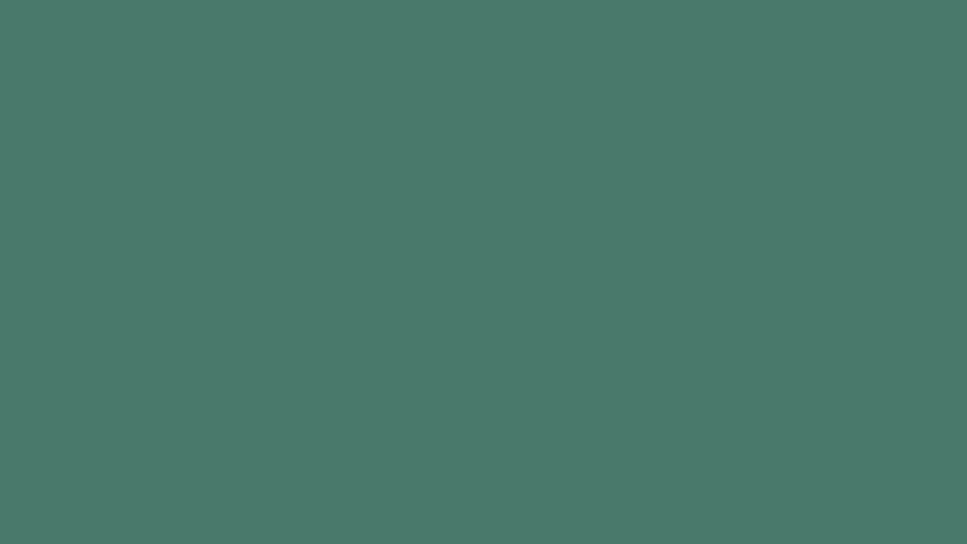Hooker's Green solid color background preview (#49796B)