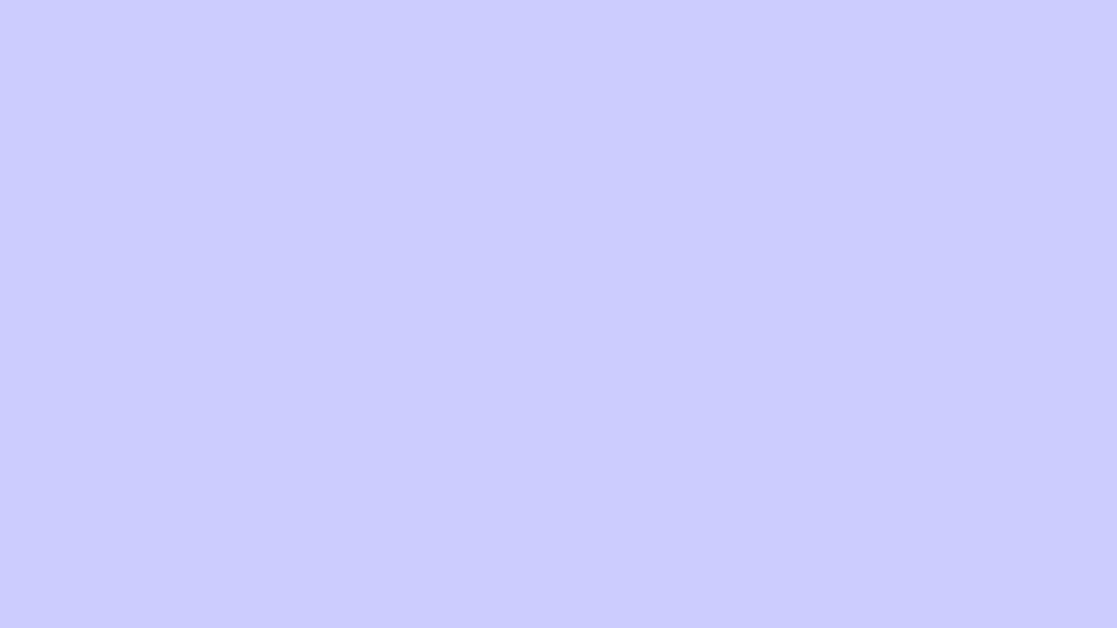 Lavender Blue solid color background preview (#CCCCFF)