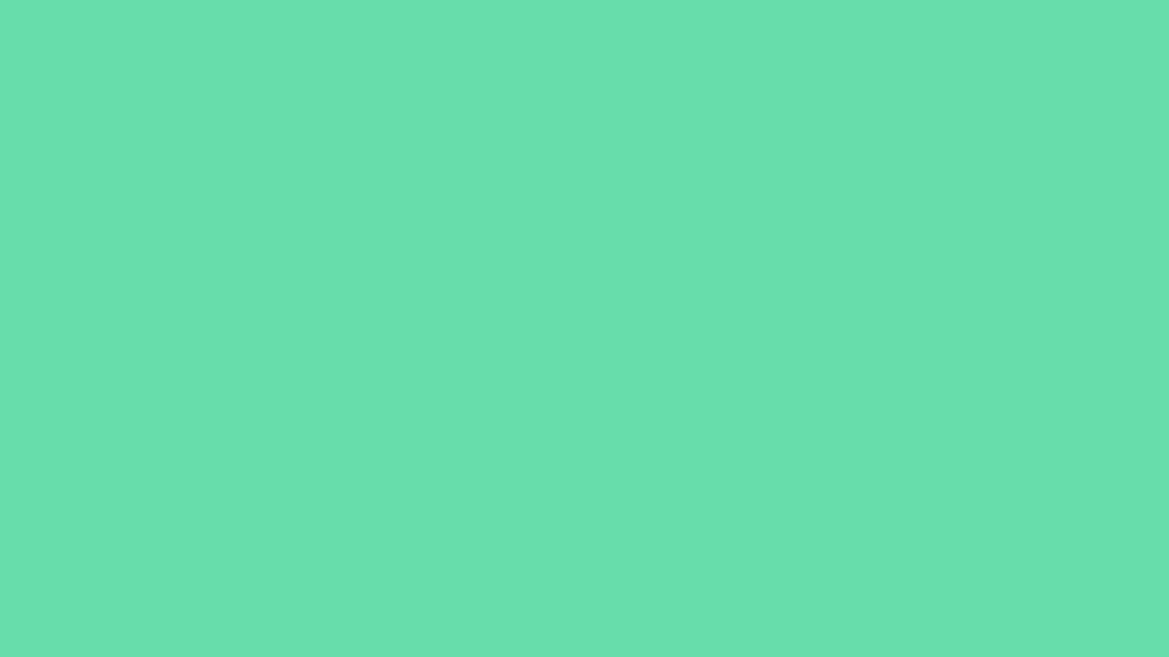 Medium Aquamarine solid color background preview (#66DDAA)
