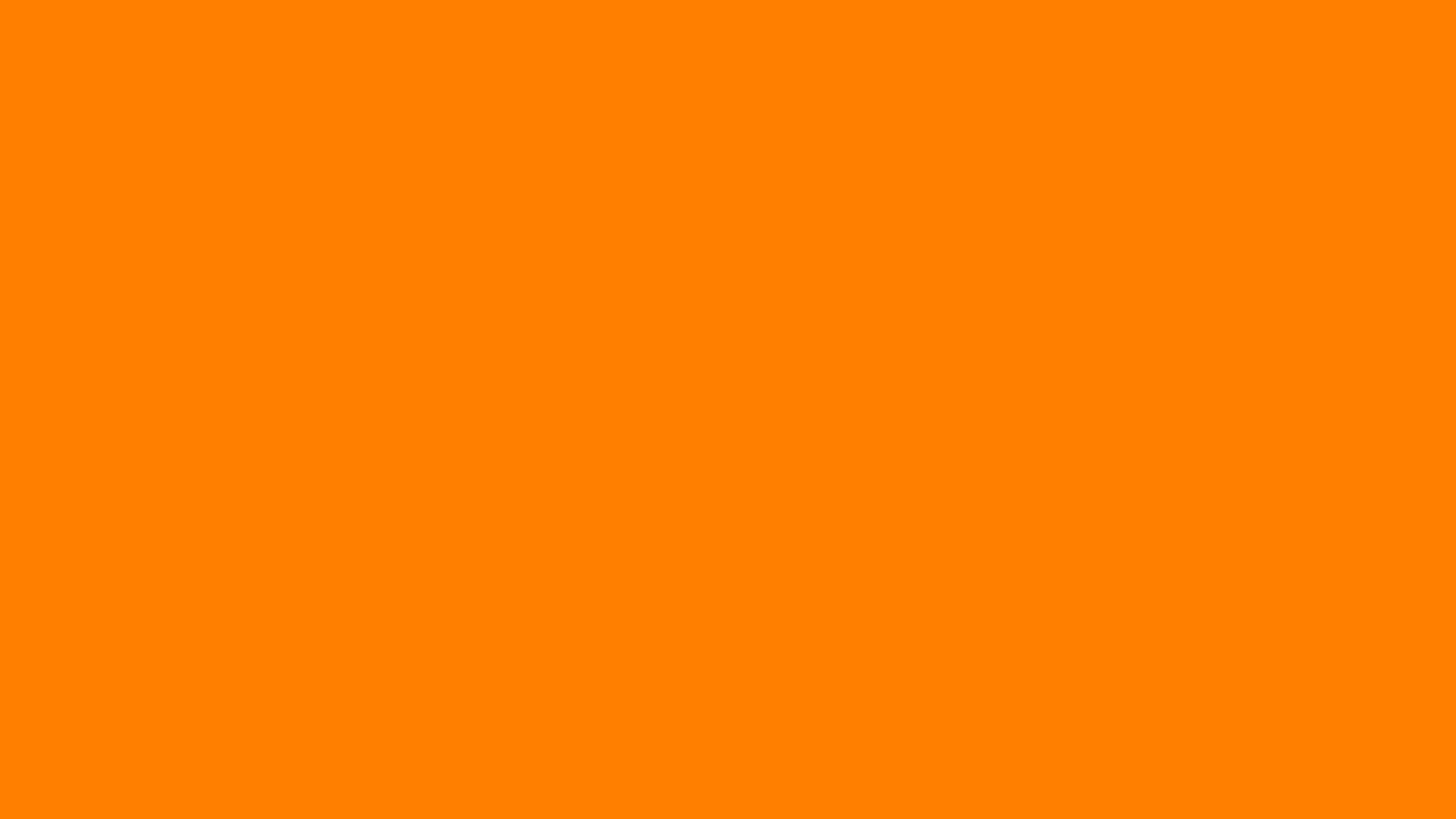 Orange (Color Wheel) solid color background preview (#FF7F00)