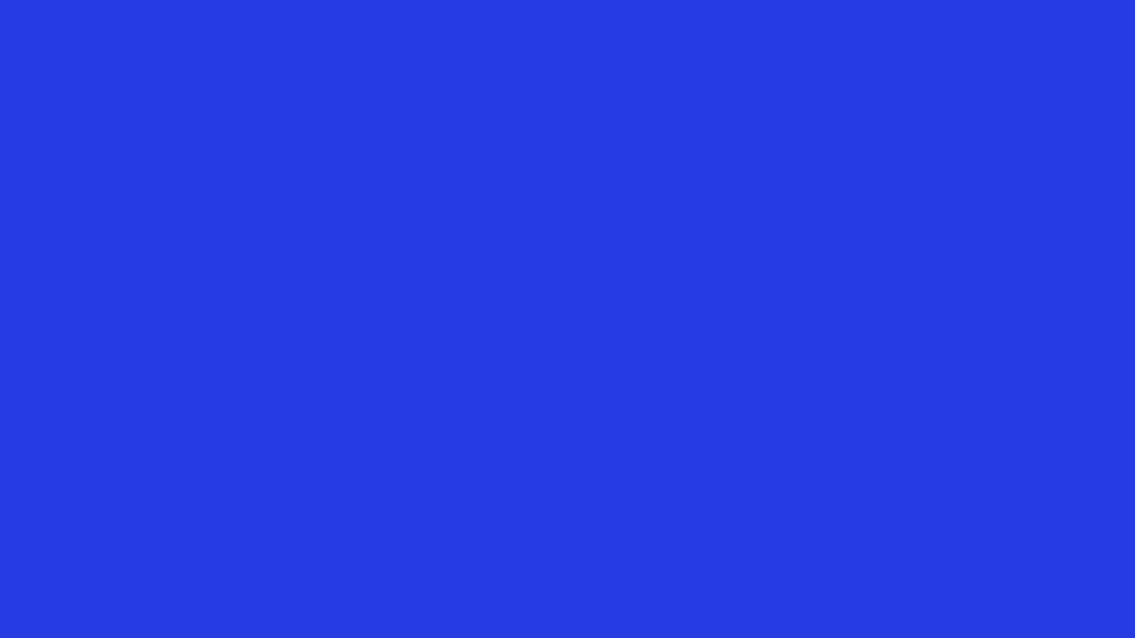 Palatinate Blue solid color background preview (#273BE2)