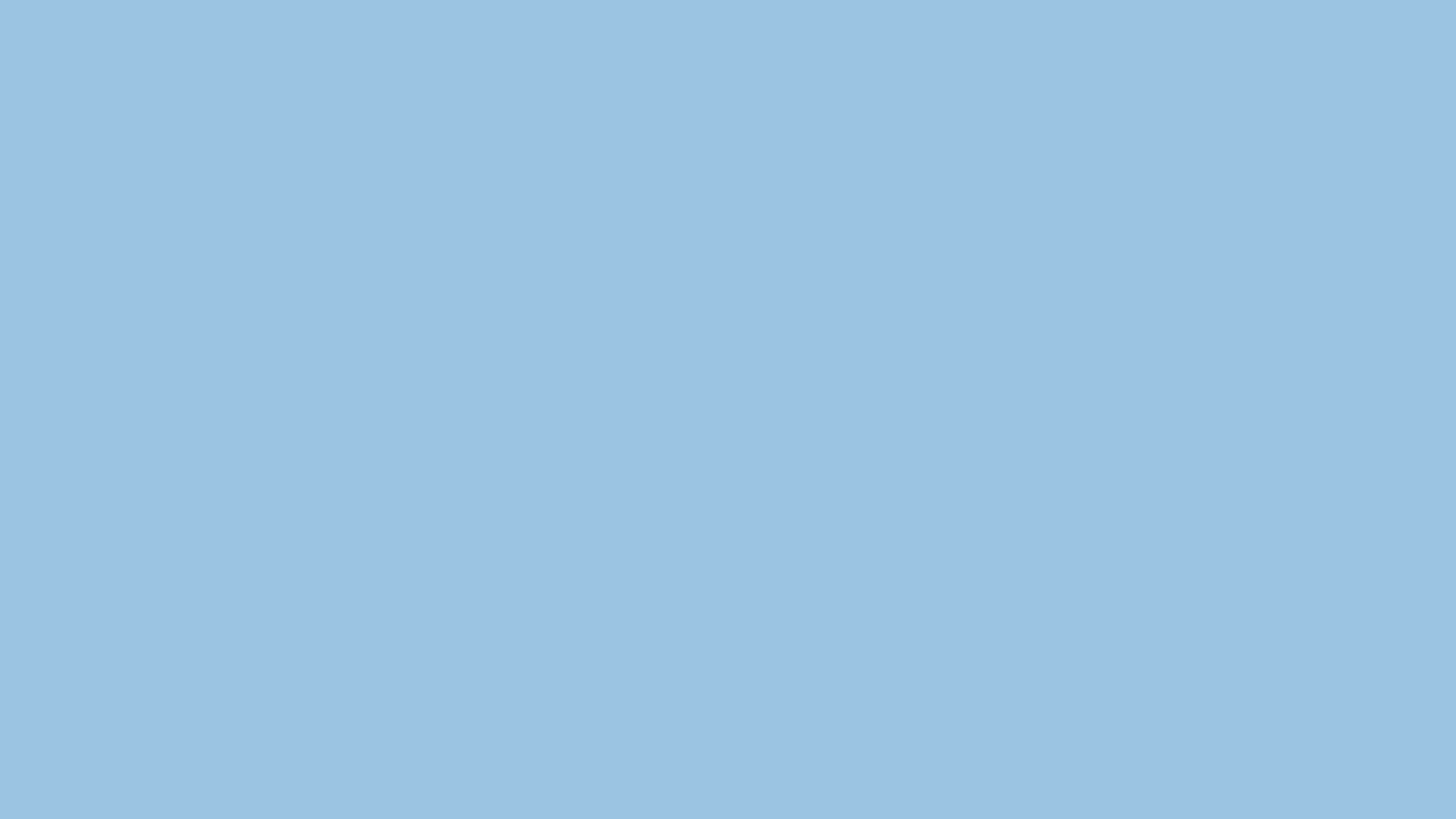 Pale Cerulean solid color background preview (#9BC4E2)