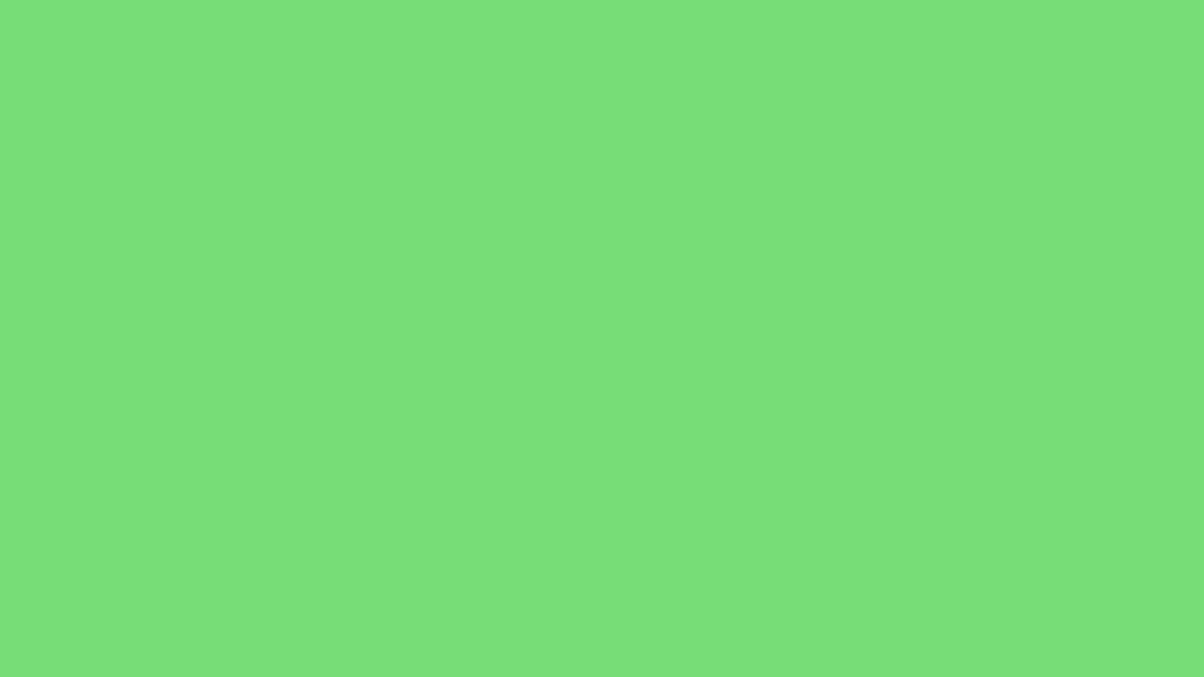 Pastel Green solid color background preview (#77DD77)