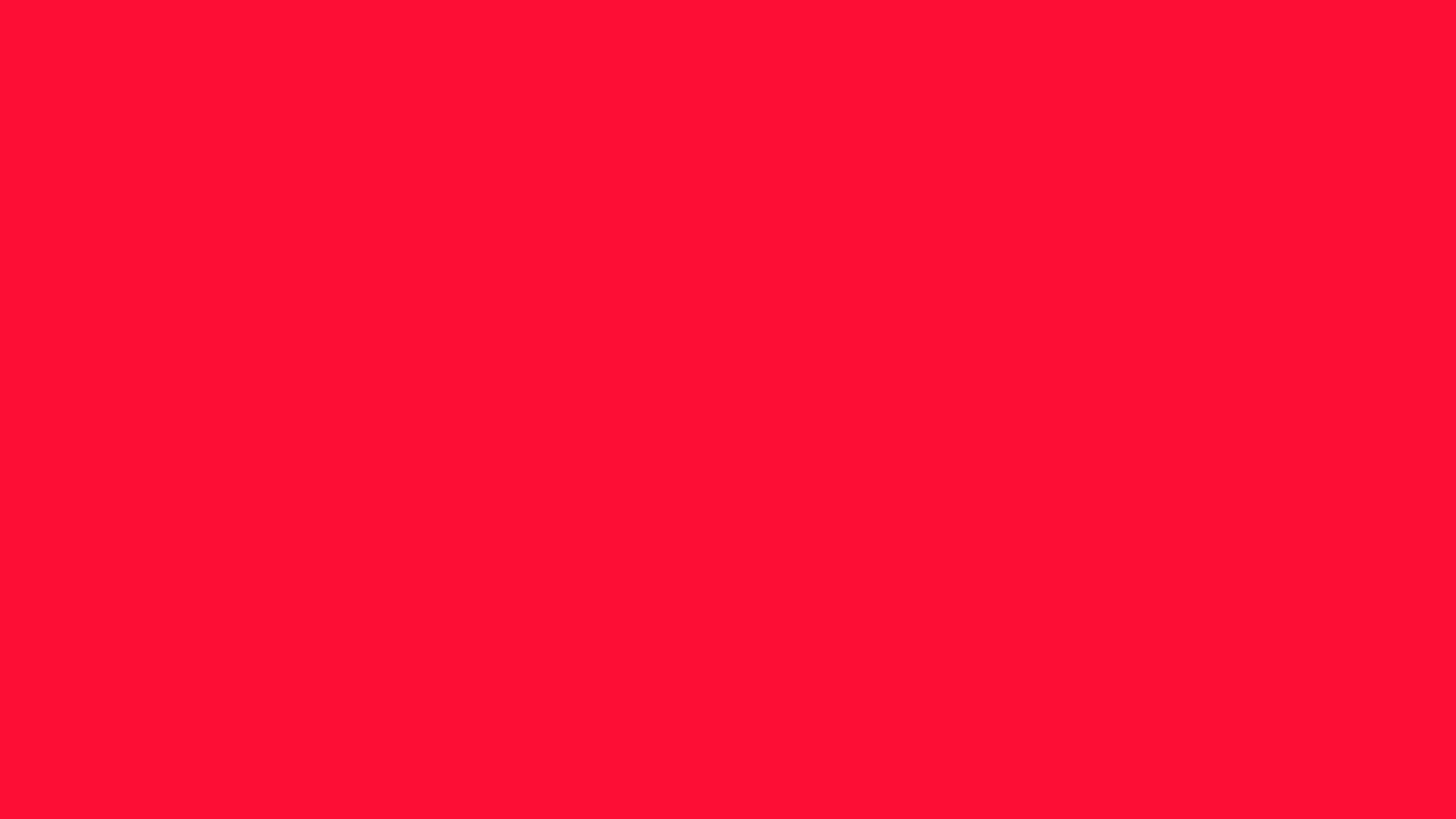 Scarlet (Crayola) solid color background preview (#FD0E35)