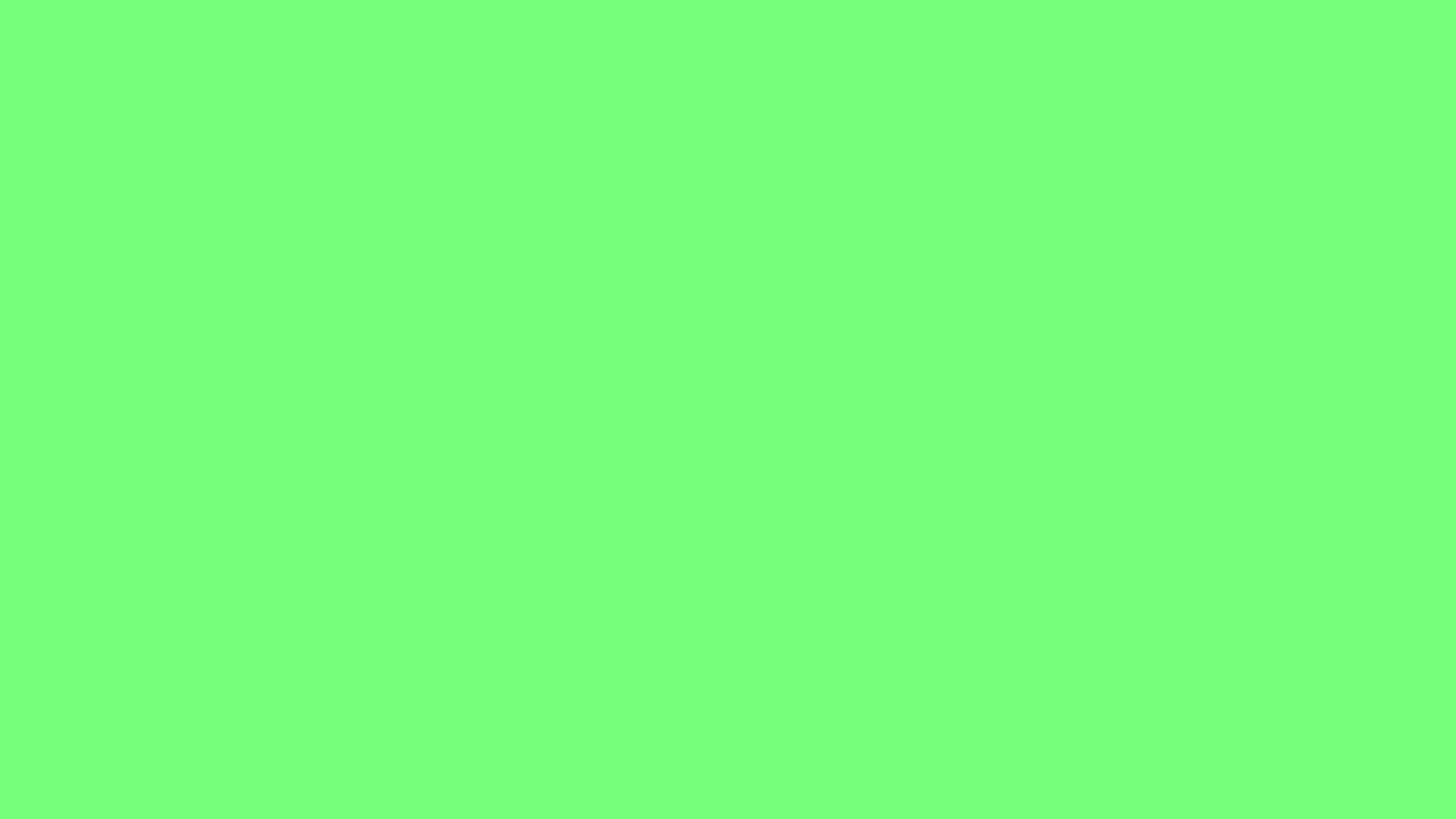 Screamin' Green solid color background preview (#76FF7A)
