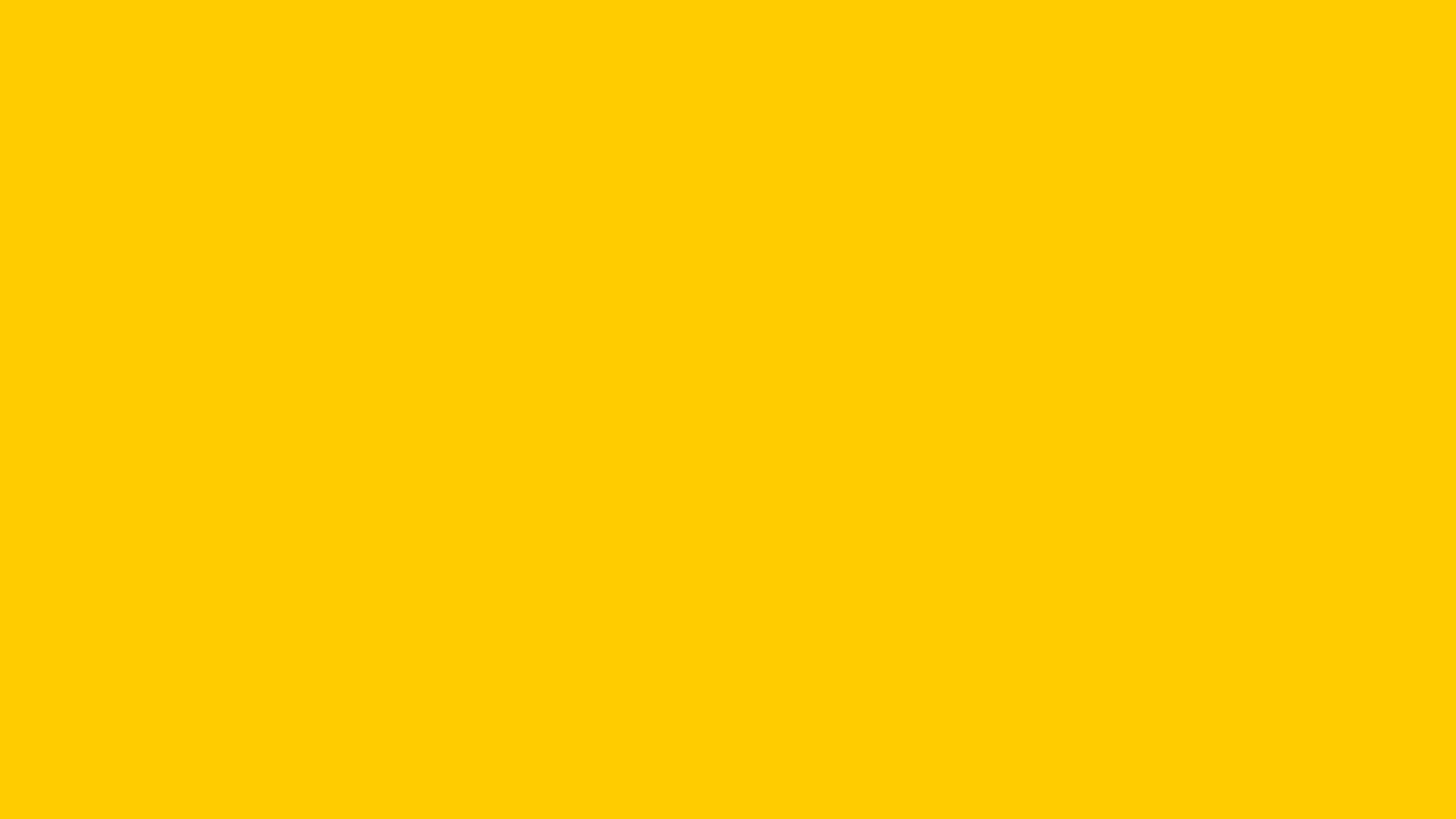 Tangerine Yellow solid color background preview (#FFCC00)