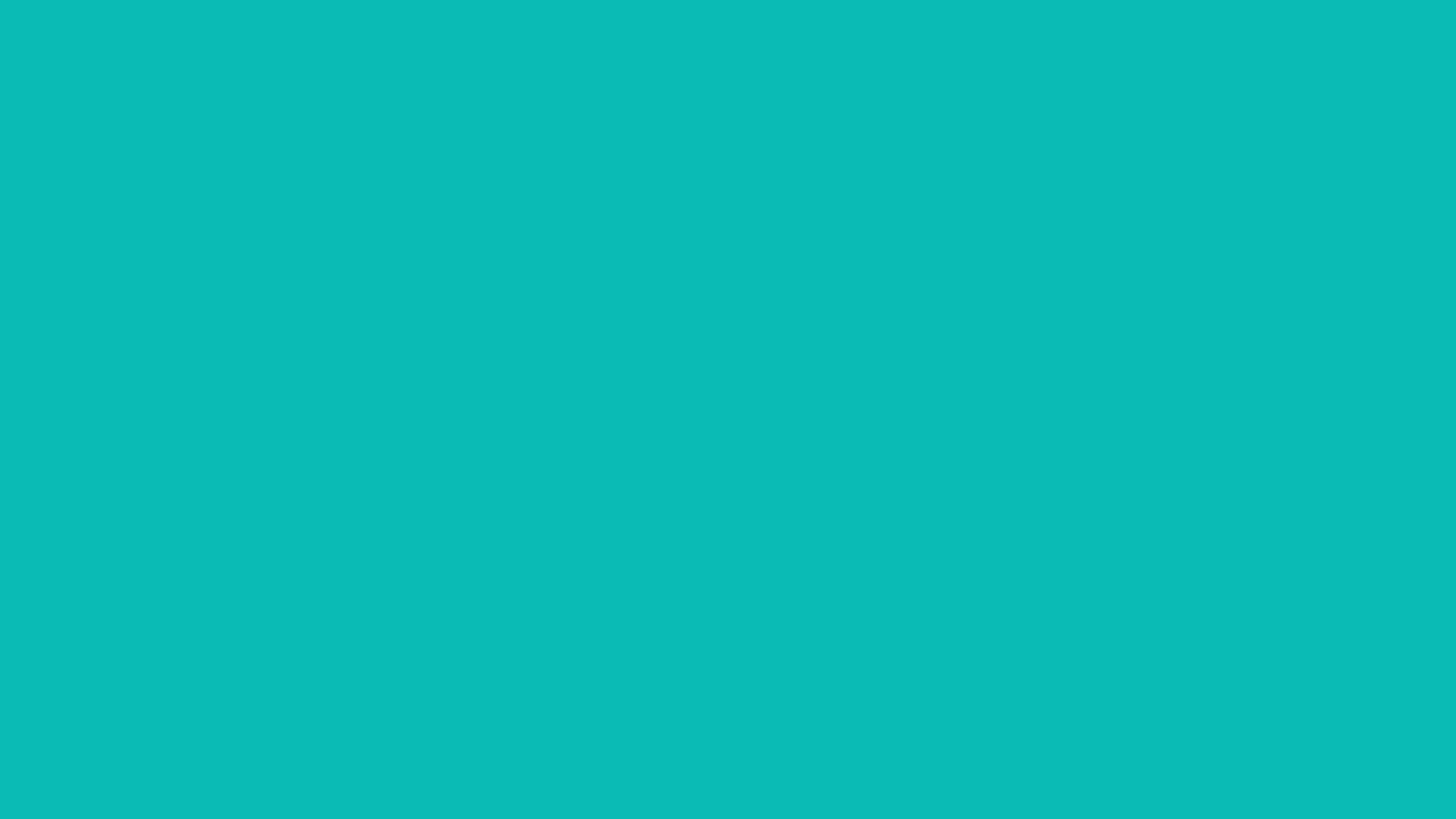 Tiffany Blue solid color background preview (#0ABAB5)